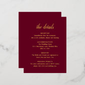 Elégante carte de boîtier pour Mariage en Bourgogn (Recto/Verso)