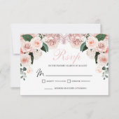 Élégante carte de boîtier RSVP couleur rose vif (Devant)