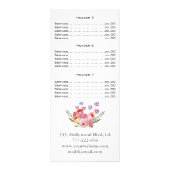 Elégante carte de bouquet floral boho aquarelle (Dos)