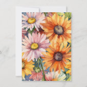 "Elégante carte de célébration de mariage" (Dos)