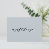 Élégante carte de certificat cadeau de beauté card (Debout devant)