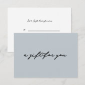 Élégante carte de certificat cadeau de beauté card (Devant / Derrière)