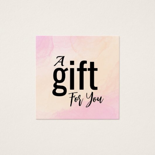 Elégante Carte de Certificat Cadeau Salon De Beaut (Devant)