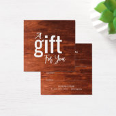 Elégante Carte de Certificat Cadeau Salon De Beaut (Bureau)