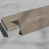 Elégante carte de code QR Carte de visite de sable