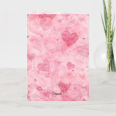 Elégante carte de coeur de Saint-Valentin (Dos)