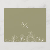 Elégante carte de conseil budgétaire florale (Dos)