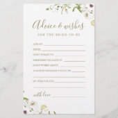 Elégante carte de conseil et de souhaits des maria (Devant)