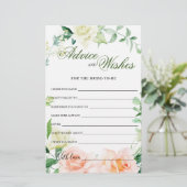 Elégante carte de conseil et de souhaits pour la v (Debout devant)