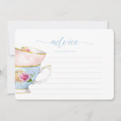 Elégante carte de conseil pour brunch de thé à la (Devant)