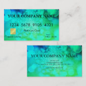 Elégante carte de crédit de réservation de Parties (Devant / Derrière)