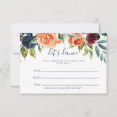 Elégante carte de demande de chansons de Mariage f (Devant)