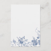 Elégante carte de détail Vintage Floral Jouy (Dos)