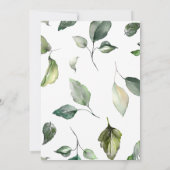 Elégante carte de détails de mariage. (Dos)