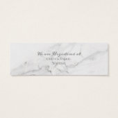 Elégante carte de détails Mariage en marbre et en (Dos)