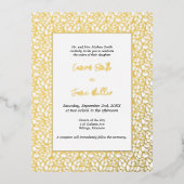 Elégante carte de Faire-part de mariage botanique  (Recto)