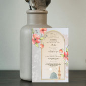 Elégante carte de Faire-part de naissance islamiqu