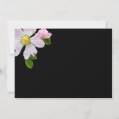 Elégante carte de Faire-part funéraire Rose de pay (Dos)