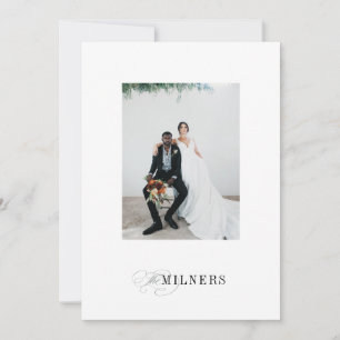 Élégante carte de Faire-part minimaliste Mariage