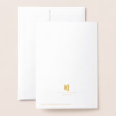 Elégante carte de félicitations de mariage (Derrière avec enveloppe)