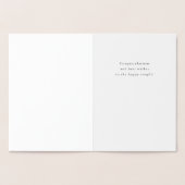 Elégante carte de félicitations de mariage (Intérieur)