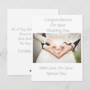 Elégante carte de félicitations pour Mariage perso