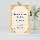 Elégante carte de félicitations pour un Stud Remar (Debout devant)