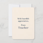 Elégante carte de félicitations pour un Stud Remar (Dos)