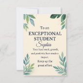 Elégante carte de félicitations pour une St Except (Devant)