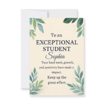 Elégante carte de félicitations pour une St Except