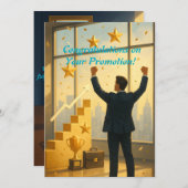 Élégante carte de félicitations promotionnelles (Devant / Derrière)