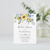 Elégante carte de Fête des mariées Eucalyptus tour (Debout devant)