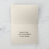 Elégante carte de fête des mères en dentelle neutr (Intérieur)