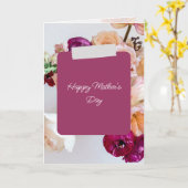 Elégante Carte de Fête des Mères Heureuse (Fleur jaune)