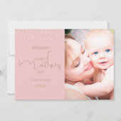 Elégante carte de fête des mères photo (Devant)