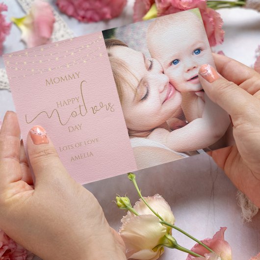 Elégante carte de fête des mères photo