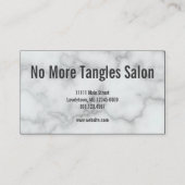 Elégante carte de fidélité du Salon de Marbre blan (Devant)