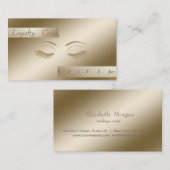 Élégante Carte de fidélité élégante, Lashes (Devant / Derrière)