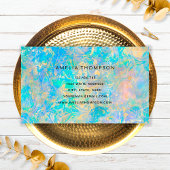 Élégante carte de fidélité Gold Opal moderne