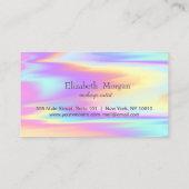 Élégante carte de fidélité Holographique moderne e (Dos)