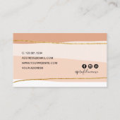 Élégante carte de fidélité minimale abstraite part (Dos)