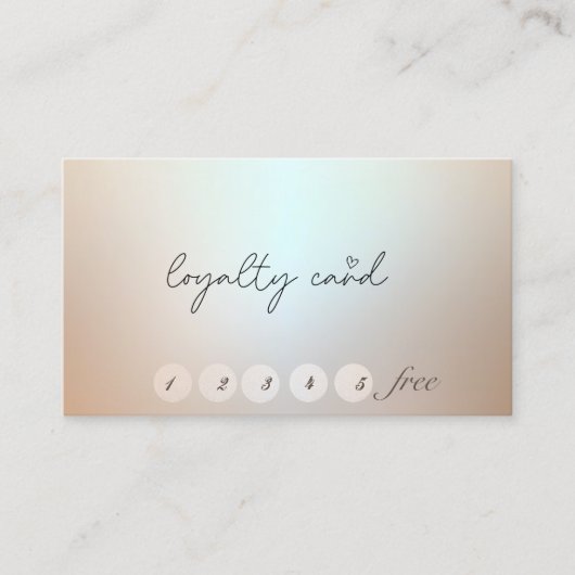 Elégante carte de fidélité stylée simple points (Devant)