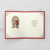 Élégante carte de fin d'études catholique Vierge M (Intérieur)