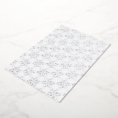 Élégante carte de flocon de neige en feuille d'arg (Rotation)