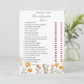 Élégante carte de jeu de Fête des mariées de marié (Debout devant)