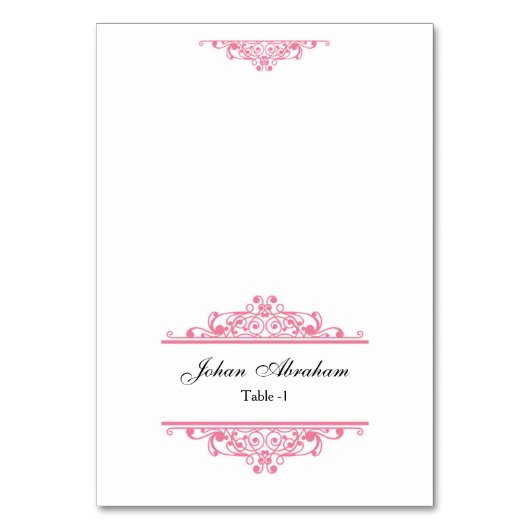 Elégante carte de lieu de mariage (Par défaut)