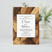 Elégante carte de Mariage de Vignoble rustique et  (Debout devant)