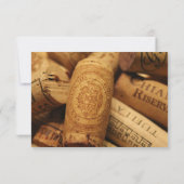 Elégante carte de Mariage de Vignoble rustique et  (Dos)