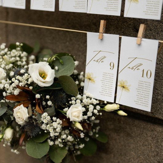 Élégante carte de Mariage floral