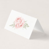 Elégante carte de Mariage Rose Blush Rose Floral (Back)